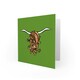 image 2 of Highland Bull Horns Cool Cow Scottish Scotland Card
