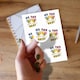 image 2 of What Will it Bee Gender Reveal Round Stickers 88mm - Sheet of 6