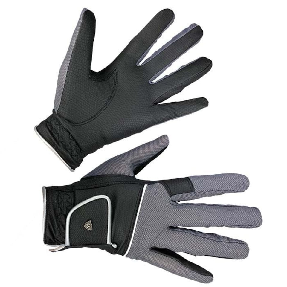 image 1 of Woof Wear Vision Horse Riding Gloves Black | Colour: Black/Ocean
Size: 6