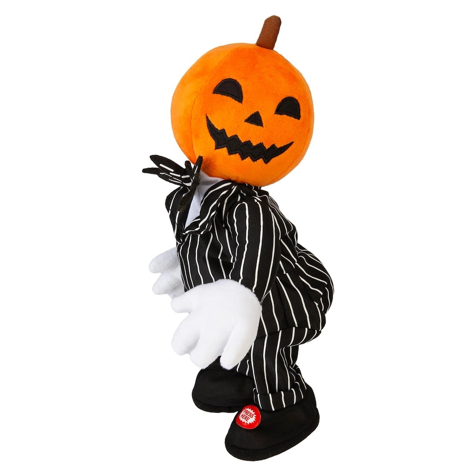 image 1 of PMS Animated Shaking Pumpkin Halloween Decoration, Orange