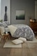 image 2 of Woodland Folk Animal Duvet Cover Set – Soft Fleece with Cosy Sherpa Reverse | Grey | King