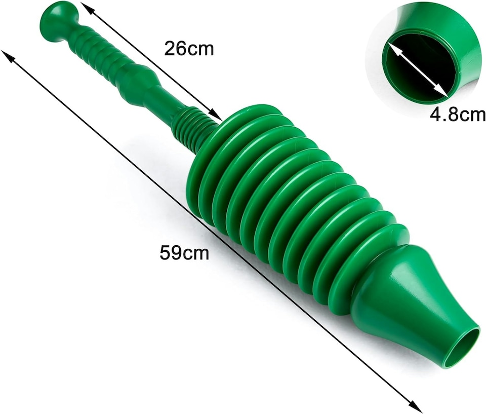 image 1 of Heavy Duty Powerful Toilet Drain Sink Plunger Suction Tool Unblocking Flexible