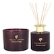 image 1 of Nicola Spring Scented Candle & Reed Diffuser Set - 350g - Cinnamon & Orange | Purple | Purple