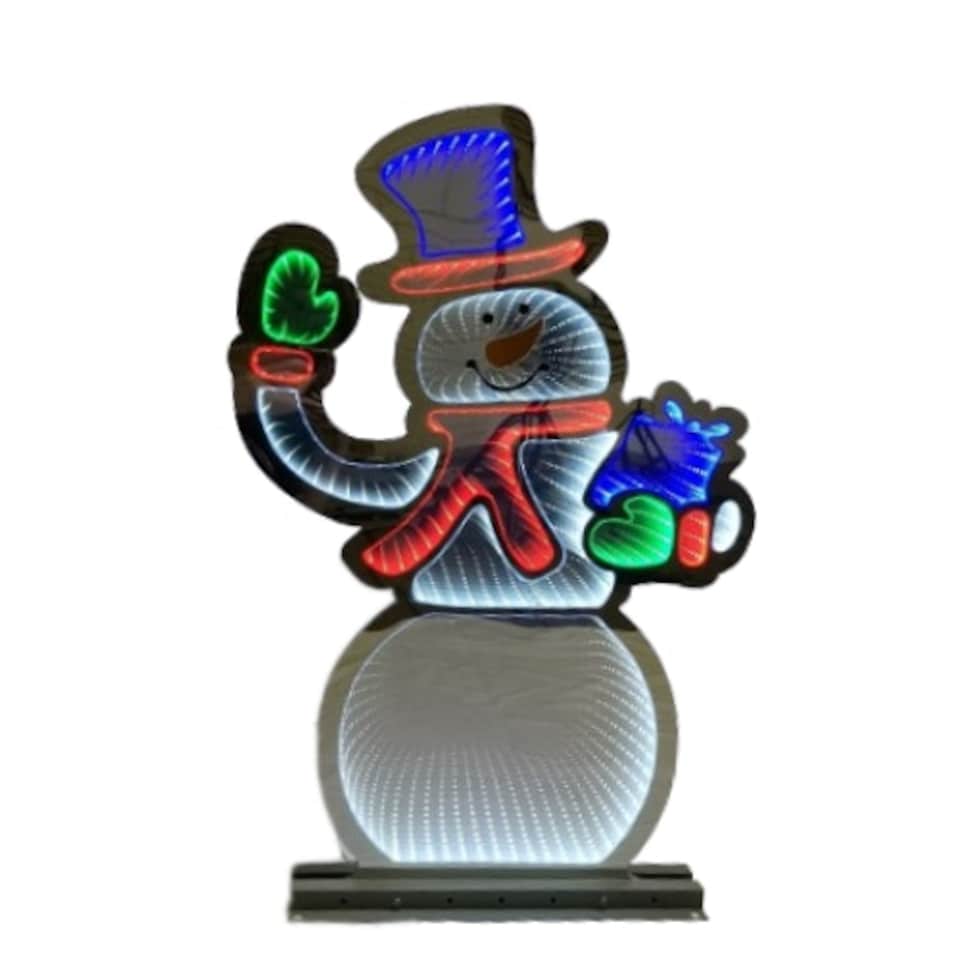 image 1 of 76cm LED Infinity Light Waving Snowman