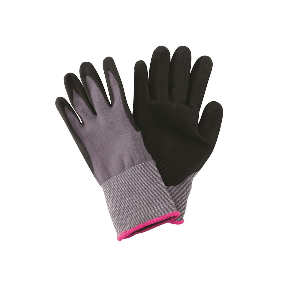 image 1 of Kent & Stowe Premium Seed & Weed Gloves - Multi Colour - Pink Trim, Ladies Medium Multi | Pink Trim, Ladies Medium