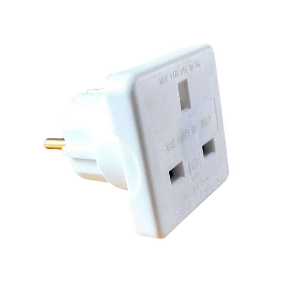 Dencon European Travel Adaptor 10a - Multi Colour - One Size