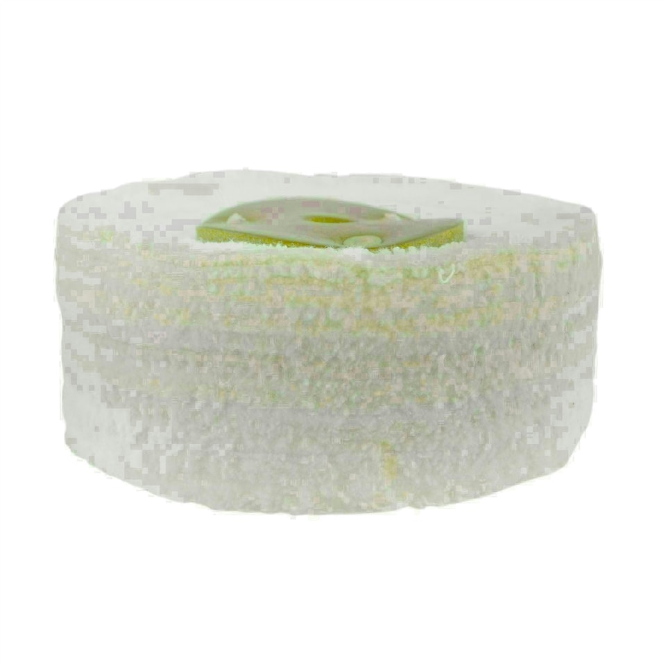 image 1 of White Close Stitched Polishing Buffing Mop 4" x 2" 4 Row With Compound 250g