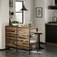 image 5 of SoBuy Industrial Kitchen Sideboard with 2 Drawers & 3 Shelves, Brown, 47.2x17.7x35.8 inches, 55.6 kg - FSB85-PF