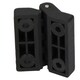 image 3 of 2 Pack Black Polyamide Hinge Reinforced Plastic 39x39mm Italian Made Industrial Black