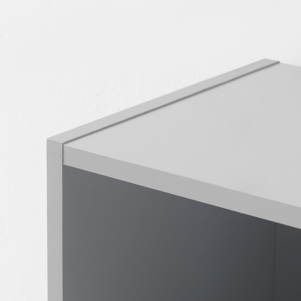 image 1 of Essentials Tall Bookcase Light Grey Finish