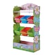 image 1 of Teamson Kids Magic Garden Kids Wooden Toy Organizer with Storage Bins, Pink/Green