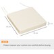 image 7 of Outsunny 45 x 45cm Replacement Garden Seat Cushion Pad with Ties, Cream White 