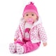 image 1 of BiBi Doll 20" Dots Baby Doll Girl with Spotty Coat Outfit, Sounds & Dummy Toy