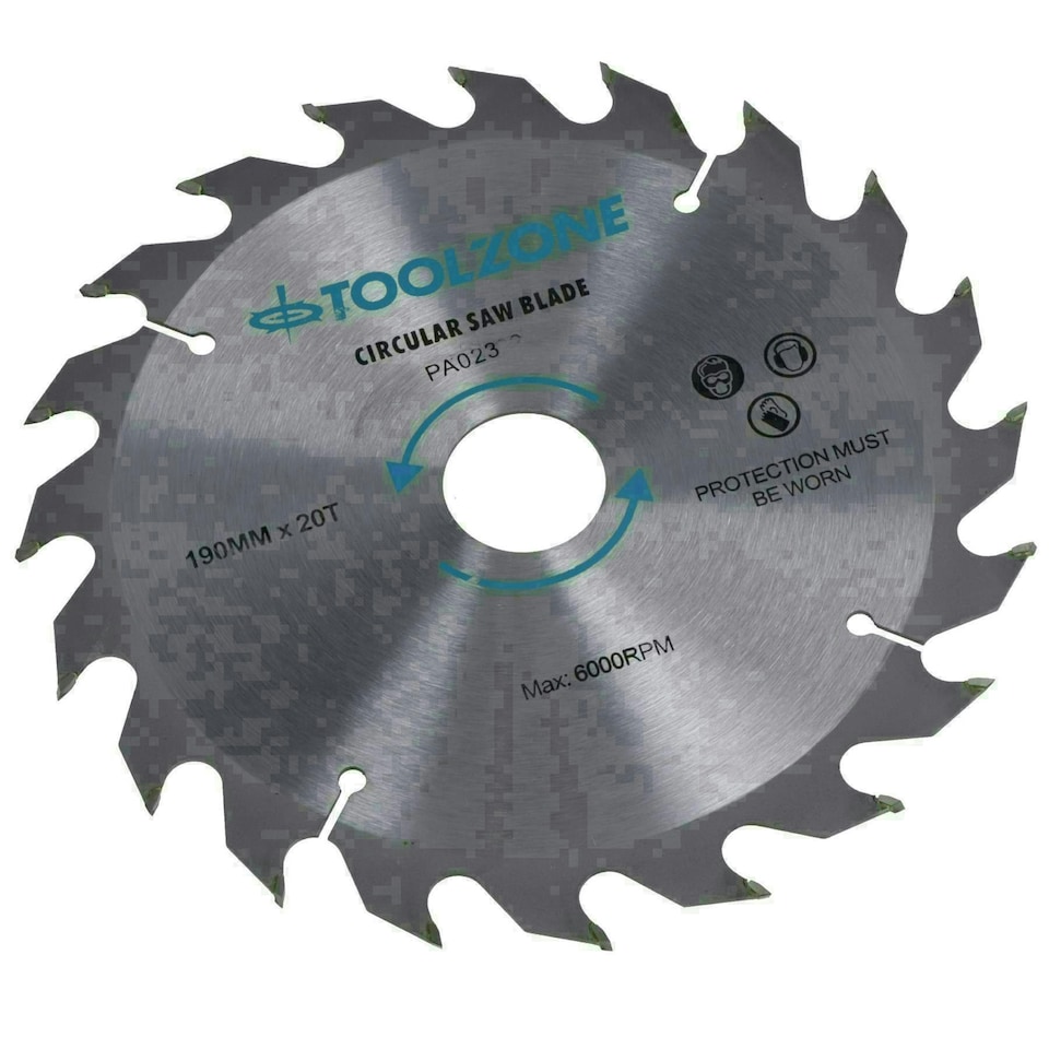 image 1 of 3pc 190mm TCT circular saw blades 20 / 24 and 40 teeth INC adapter rings TE522