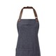 image 2 of Premier Unisex Adult Annex Oxford Faux Leather Bibbed Full Apron - Navy - One Size Blue