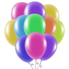 Assorted Biodegradable Latex Balloons 23cm / 9 in - Pack of 50