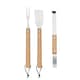 image 3 of MidOcean Smokey Oak BBQ Tool Set (Pack of 3) - Wood - One Size