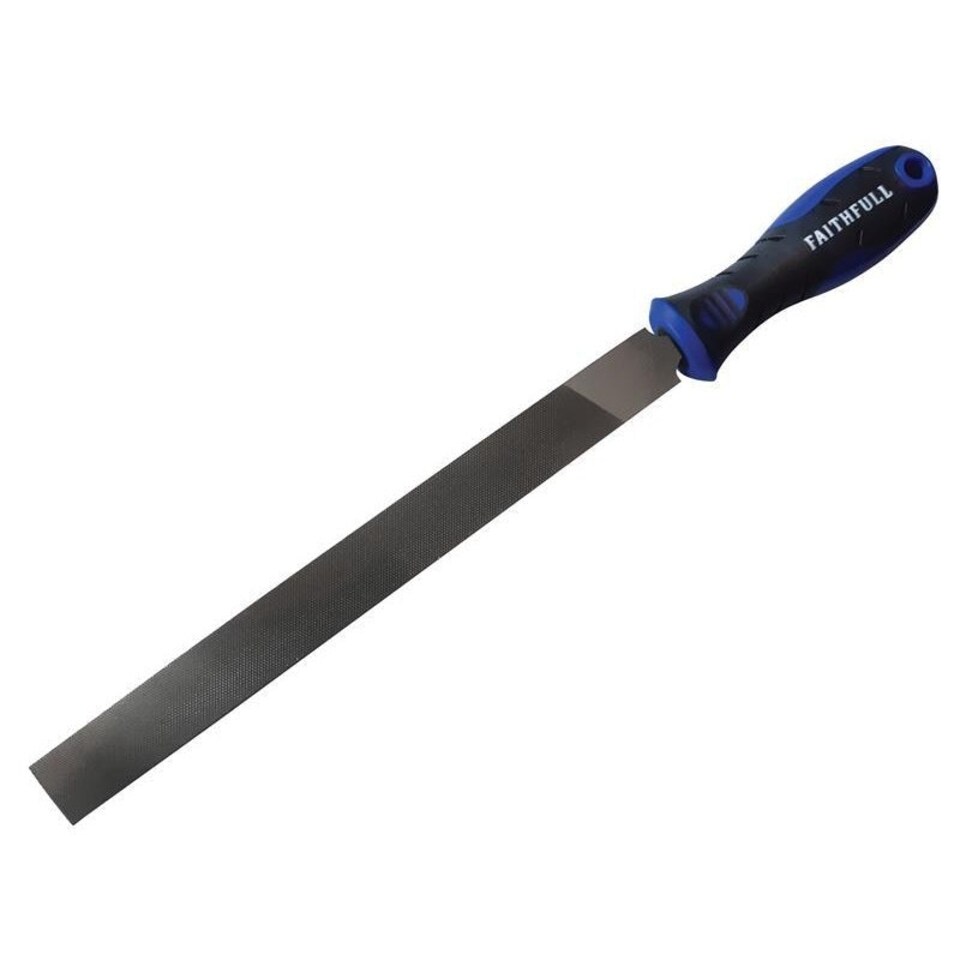 Faithfull Engineer's Hand File, Handled - Multi Colour - Second 250mm (10in)
