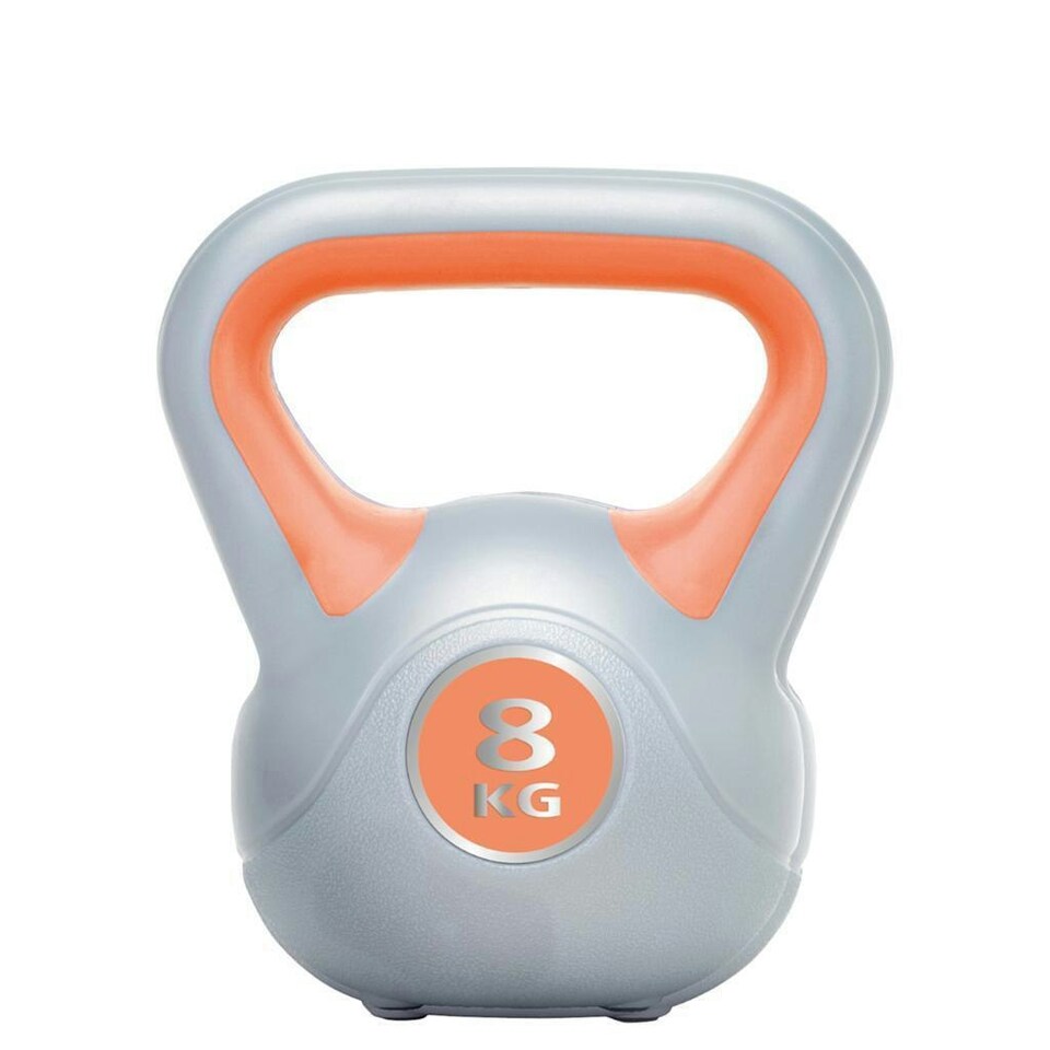 Urban Fitness Vinyl Kettle Bell - Orange - 8kg