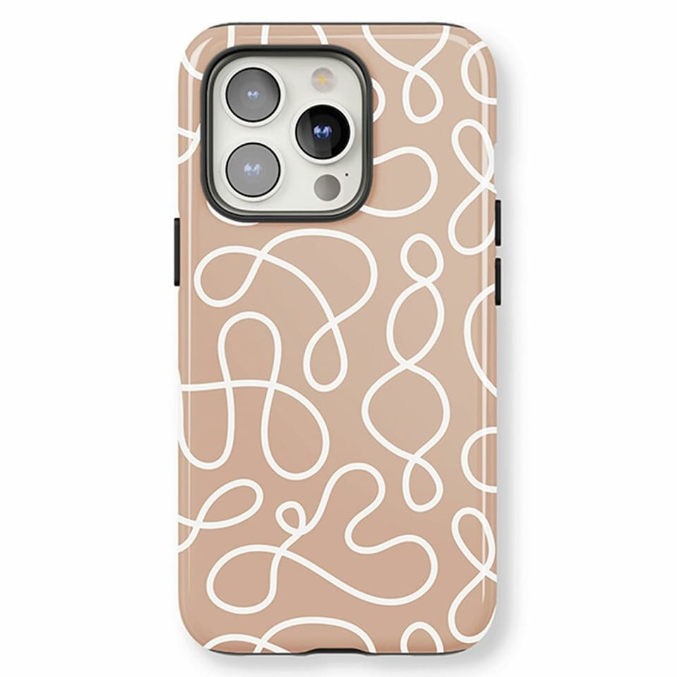 image 1 of Neutral Abstract Phone Case | Brown | iPhone 14
Tough | iPhone 14
Tough