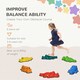 image 3 of ZONEKIZ 6PCs Kids Stepping Stones Sensory Toy w/ Anti-Slip Edge