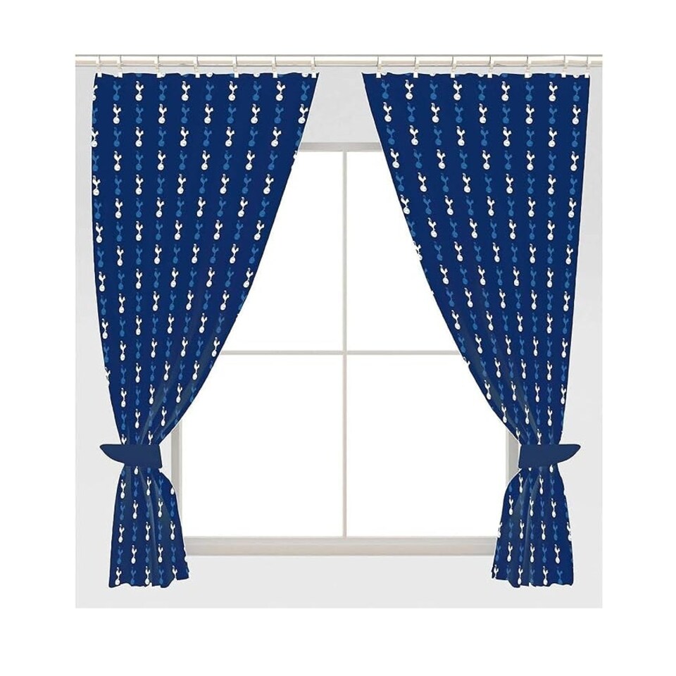 image 1 of Tottenham FC Crest Curtains 54" Blue
