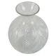 image 4 of Glass Vase Clear Fern Print Glass Bottle Vase 26cm Botanik | White | 26