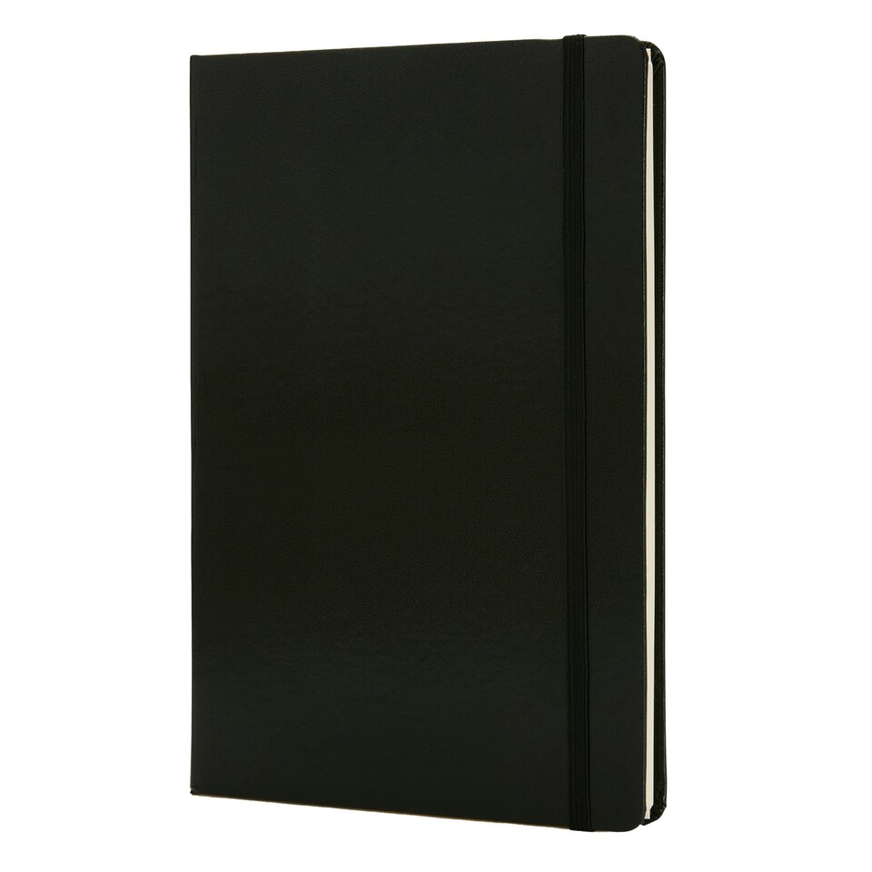 image 1 of XD Collection Deluxe Hard Cover A5 Notebook - Black - One Size
