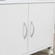 image 6 of Vinsetto Mobile Printer Stand w/ Storage Shelf Universal Wheels for Home White