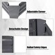 image 4 of Living and Home Galvanized Steel Square Raised Garden Bed- Grey- 100cm W x 100cm D x 30cm H | Grey