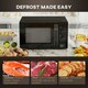 image 4 of HOMCOM 23L Solo Manual Microwave Oven with 5 Levels, Timer, Black