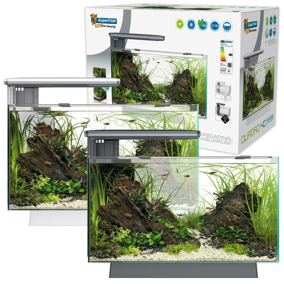 image 1 of Superfish Quadro 40 Multi-Colour LED Aquarium White