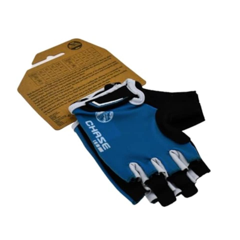 image 1 of Six Peaks Kids Cycling Gloves, Half Finger, Lightweight, Breathable, Padded Anti Slip Biking Glove, Blue, 3-4 Years