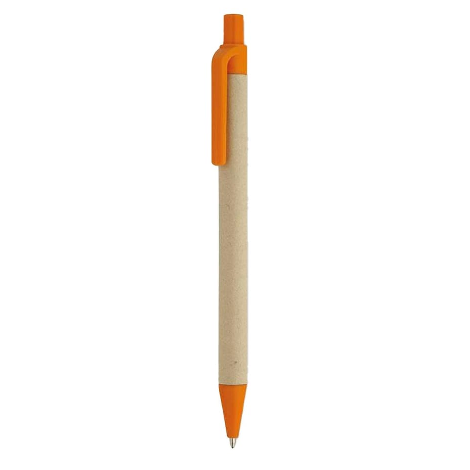 image 1 of MidOcean Cartoon Paper Ballpoint Pen - Orange - One Size