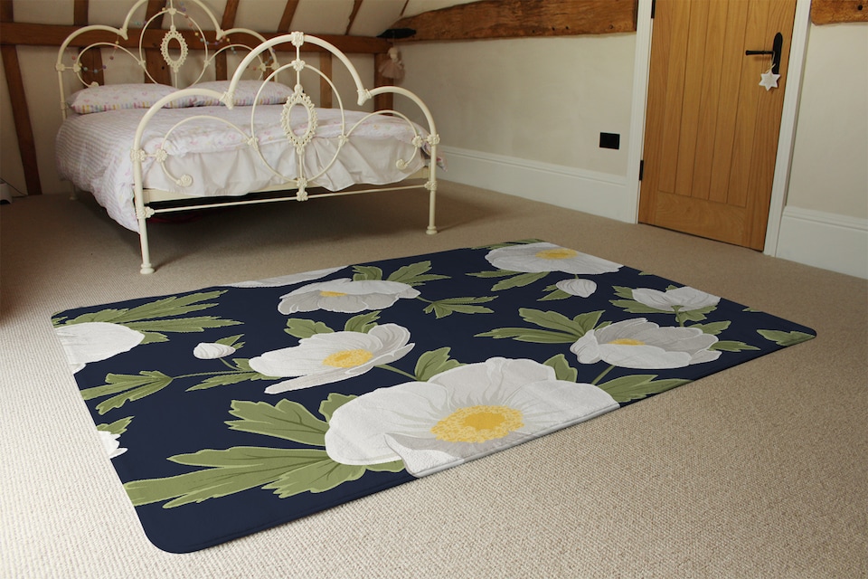 image 1 of Winter Rose Designer Rug | Multi
