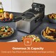 image 3 of GEEPAS Deep Fat Fryer 3L | Food Grade Stainless Steel with Viewing Window, Silver
