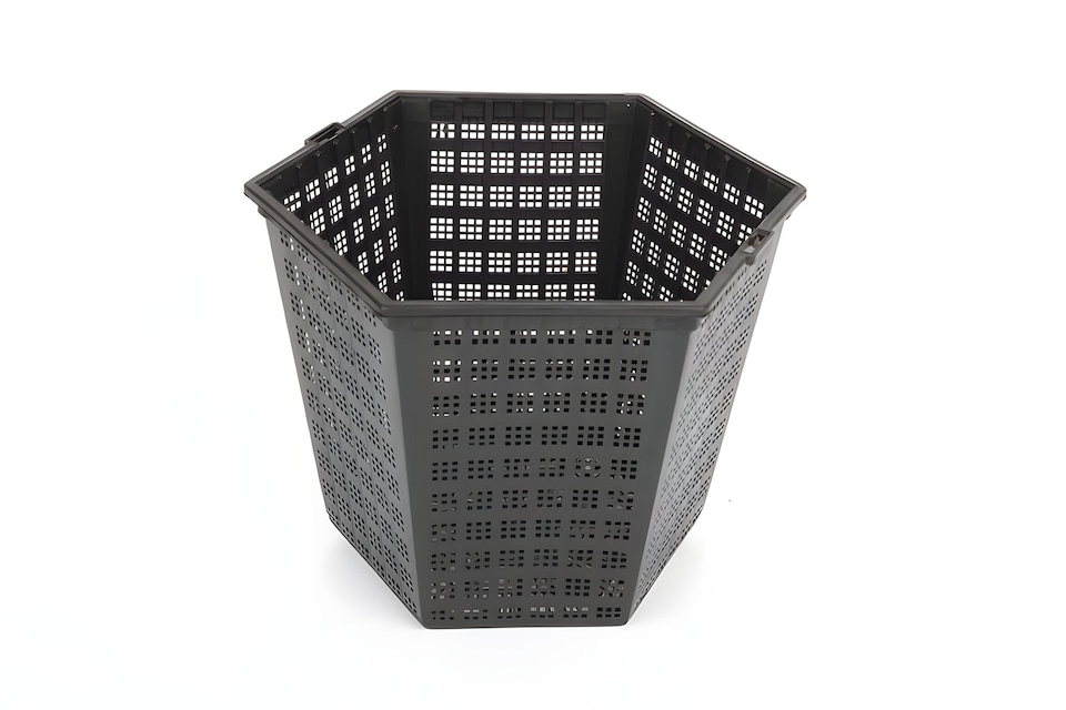 image 1 of Aquatic Pond Planting Basket - Hexagon - 18cm / 3 Ltr - Mesh Plant Pot for Water Garden Ponds, Protects Roots from Fish