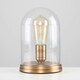 image 3 of ValueLights Edison Industrial Antique Brass Gold Table Lamp and E27 Pear LED 4W Warm White 2700K Bulb