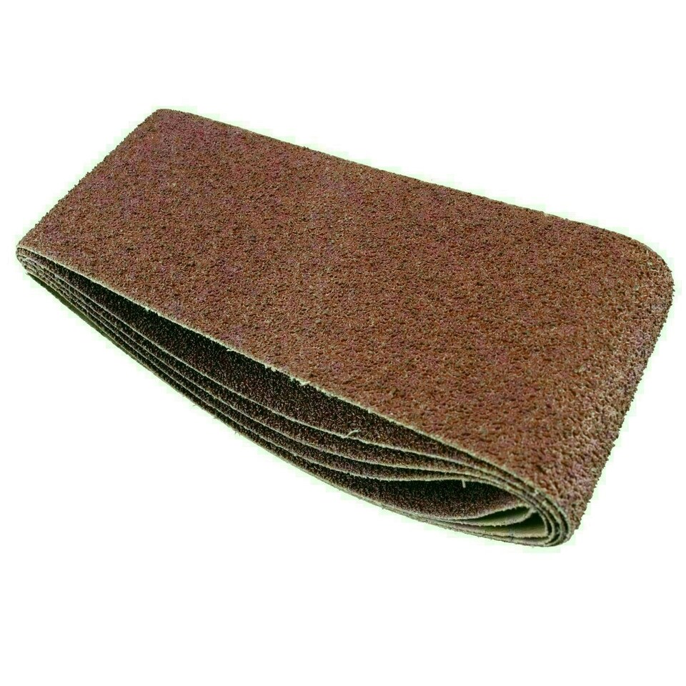 image 1 of Belt Power Finger File Sander Abrasive Sanding Belts 457mm x 75mm 40 Grit 20 PK