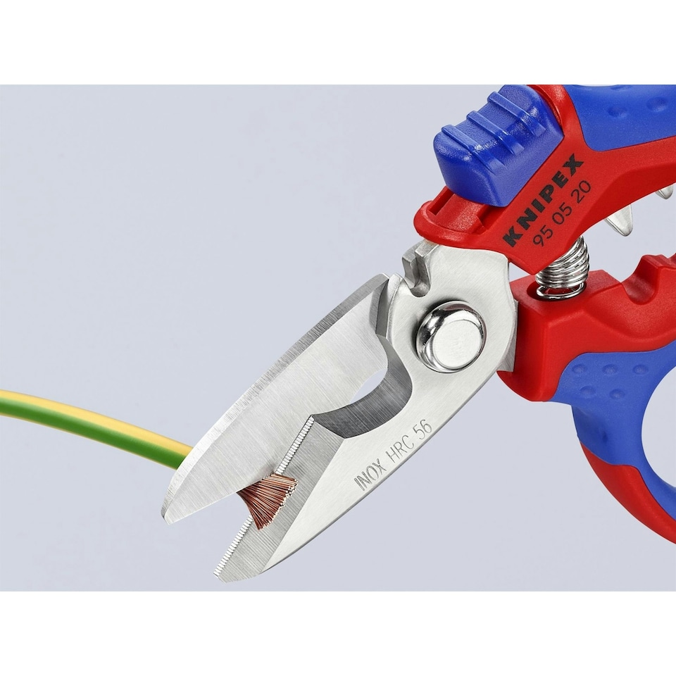 image 1 of Knipex Angled Electricians' Shears 160mm - Multi Colour - One Size