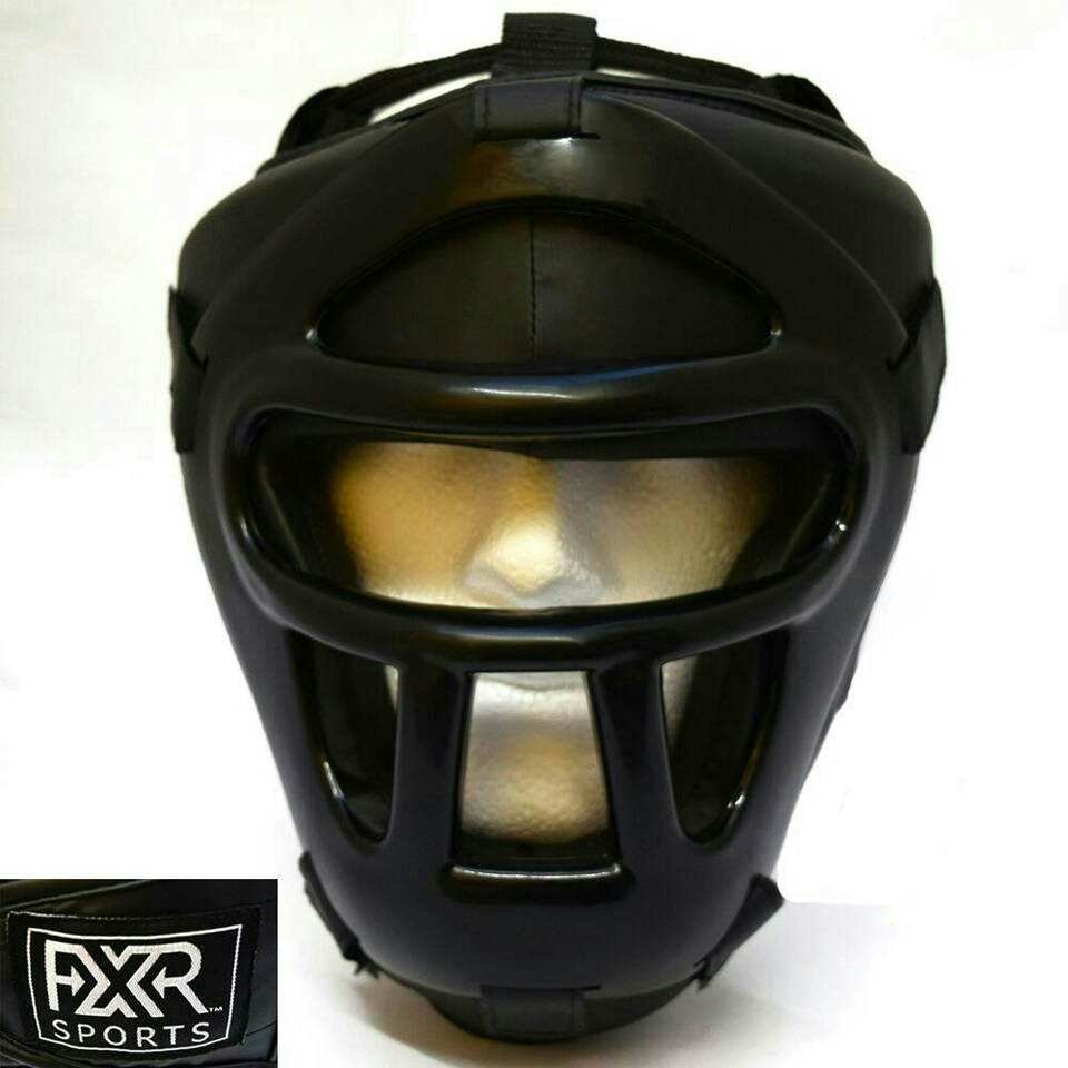 image 1 of Sparring Head Guard With Detachable Grill - Small | Black