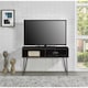 image 4 of Binz Cabinet with  1Door and 1 drawer in White Oak White | White/Oak