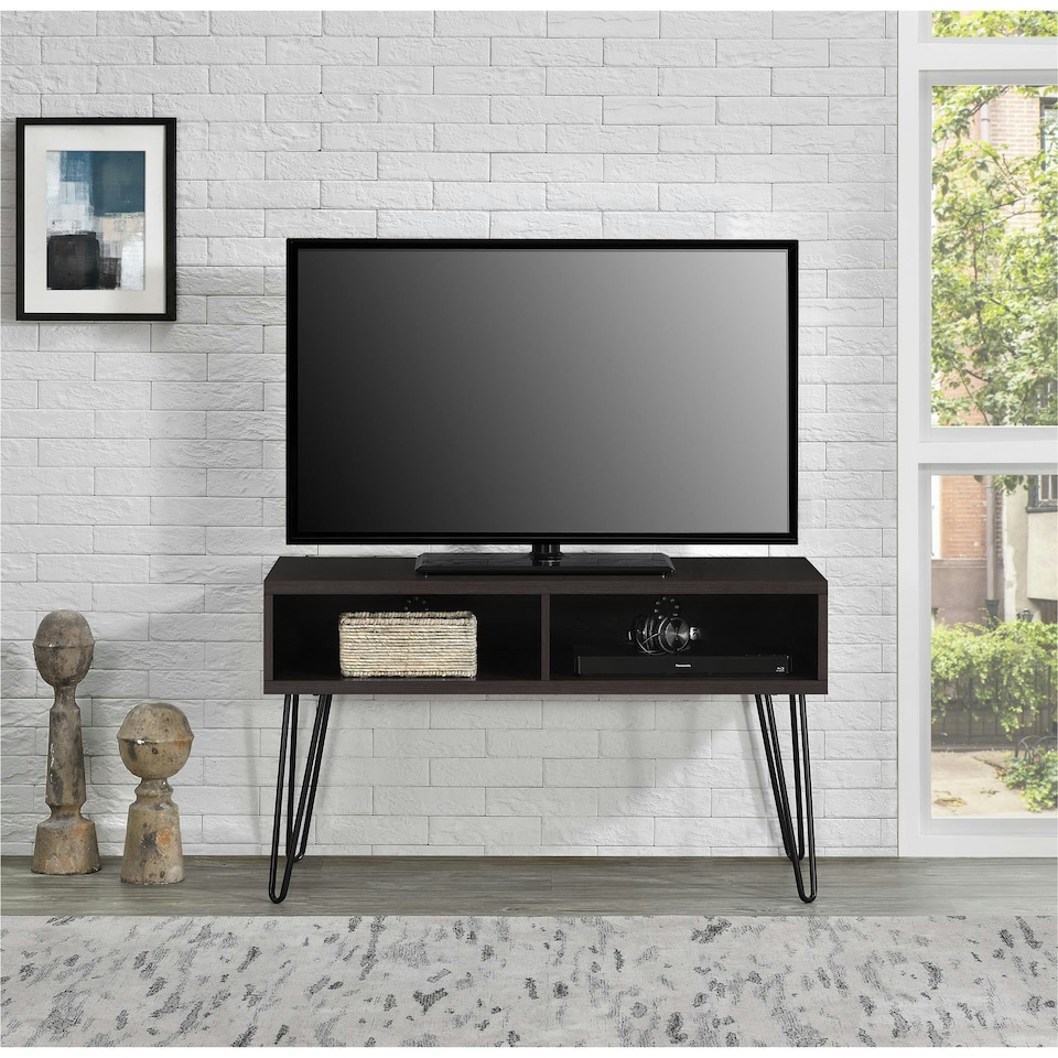 image 1 of Binz Cabinet with  1Door and 1 drawer in White Oak White | White/Oak