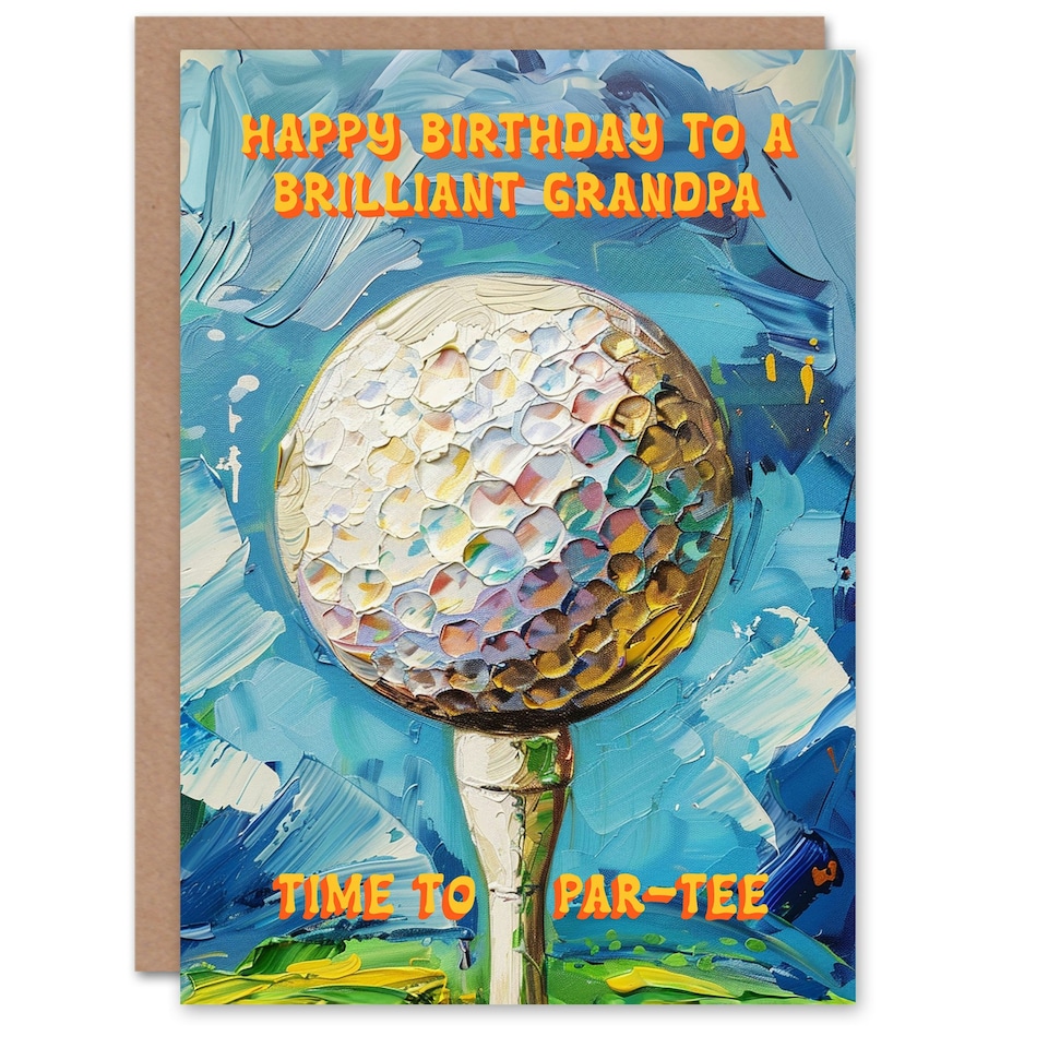 image 1 of Brilliant Golfing Lover Golf Pun Party Par Grandpa Birthday Card