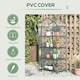image 4 of Outsunny Portable 4-Tier Mini Greenhouse Plant Grow House Shed w/ Clear Cover
