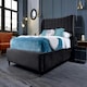 image 2 of Carli Plush Steel Super King Bed Frame - Steel