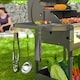 image 8 of Outsunny 3 Burner Propane Gas BBQ Grill with See-through Lid and Thermometer
