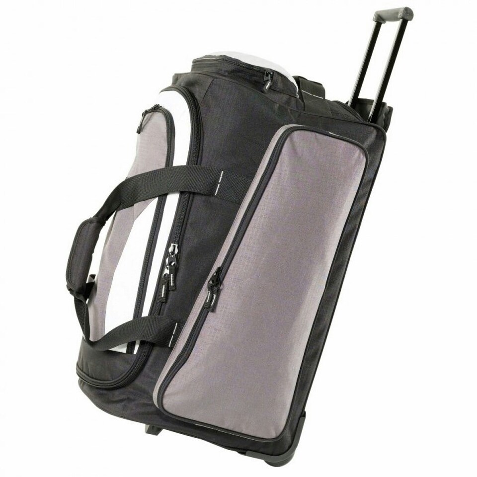 Shugon Detroit Trolley Holdall Duffle Bag (75 Litres) - Grey/Black - One Size