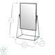 image 6 of Harbour Housewares 22 x 39cm Rectangle Makeup Mirrors - Black - Pack of 2 - Dressing Table Mirror Bathroom Mirror Vanity Mirror Tabletop Mirror | Black | Black | 39 x 22 x 15 CM | 2