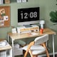 image 6 of SoBuy Wooden Monitor Stand with 2 Drawers, White/Natural, 18.5x7.0x4.3 inches, 2.8 kg - BBF02-WN